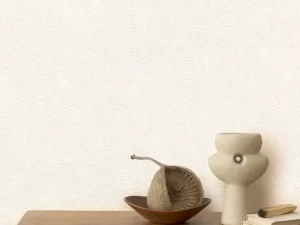 کاغذ دیواری ساده طرح پتینه کرم کد 908c