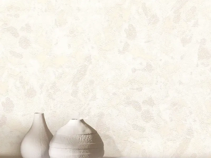 کاغذ دیواری ساده طرح پتینه کرم کد 909c